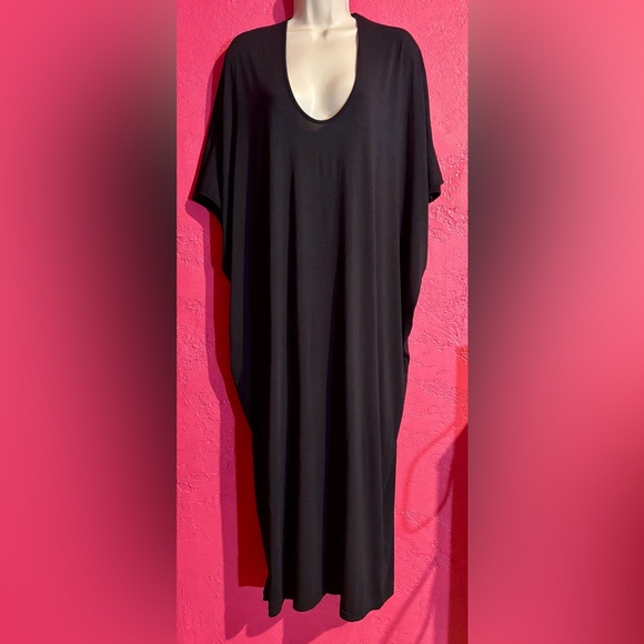 NWT. Barefoot Dreams Luxe Milk Jersey soft, cozy, comfy day to night maxi caftan - Picture 4 of 16